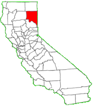 map of California counties outline